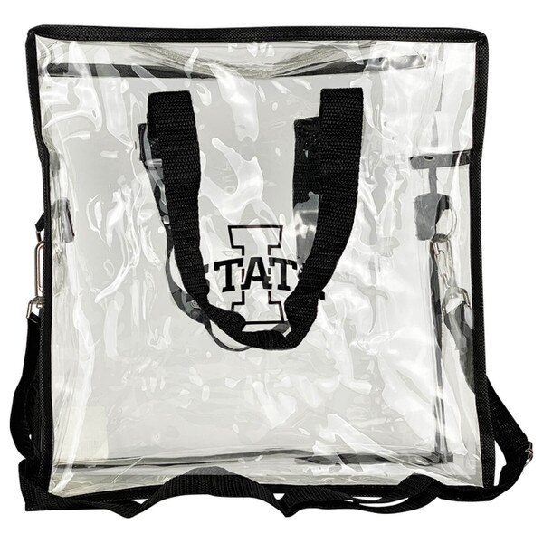 Clear and Black I-State Stadium Shoulder / Tote Bag